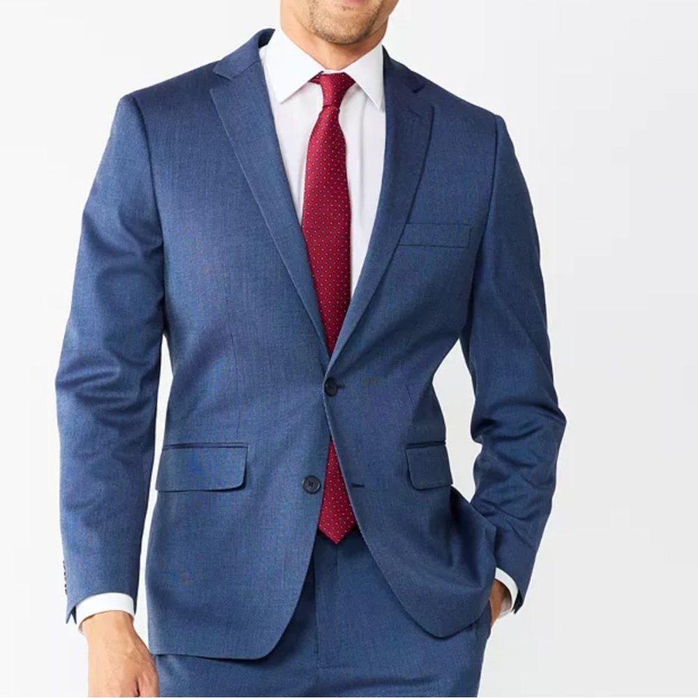 Men's Apt. 9 Premier Flex Slim-Fit Essential Sport Coat in Blue, 40S